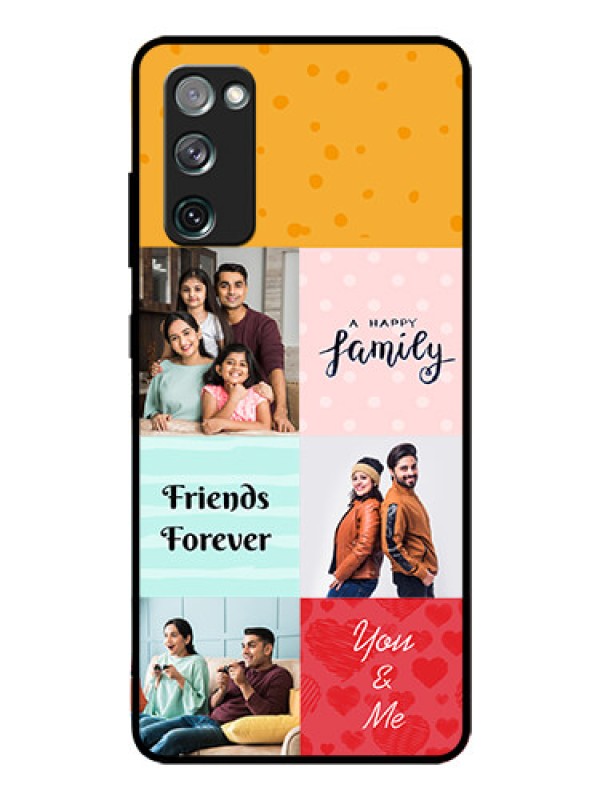 Custom Galaxy S20 Fe Personalized Glass Phone Case  - Images with Quotes Design
