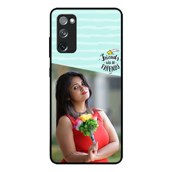 Galaxy S20 Fe Custom Glass Phone Case  - Friends Picture Icon Design