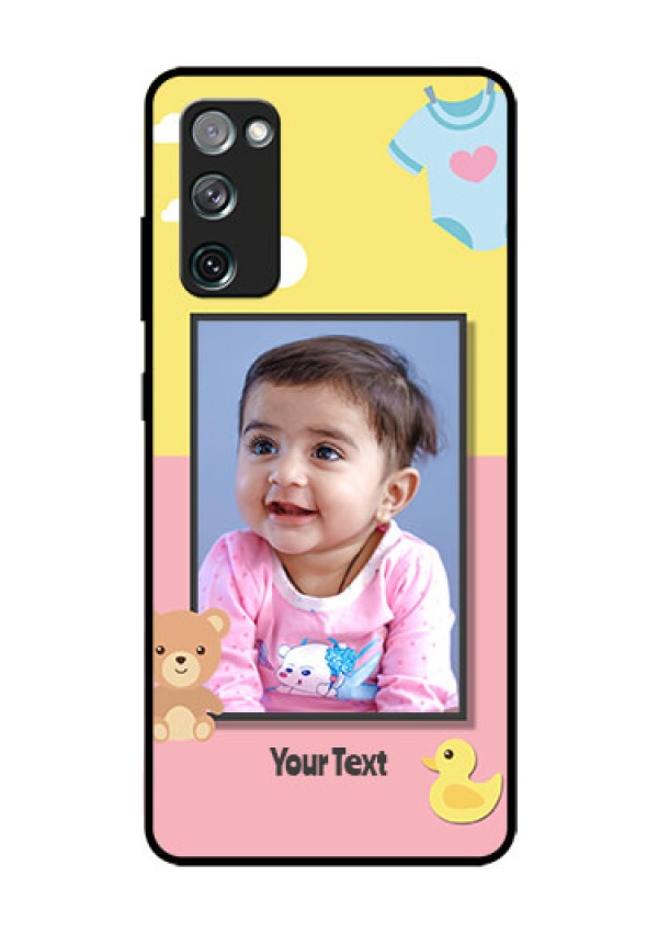 Galaxy S20 Fe Photo Printing on Glass Case  - Kids 2 Color Design
