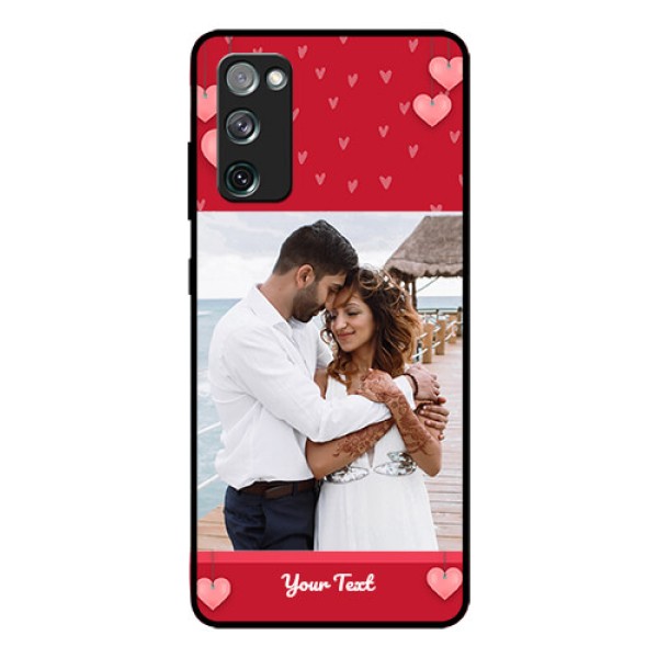 Galaxy S20 Fe Custom Glass Phone Case  - Valentines Day Design
