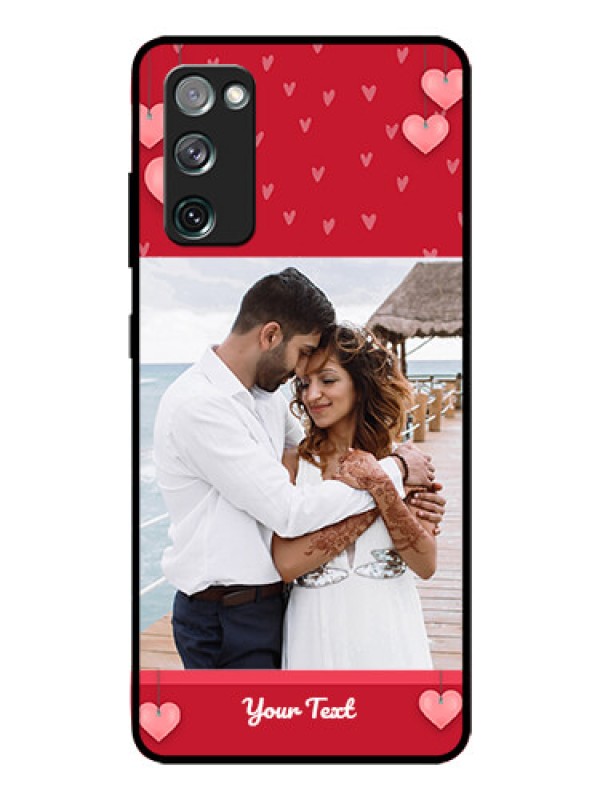 Custom Galaxy S20 Fe Custom Glass Phone Case  - Valentines Day Design
