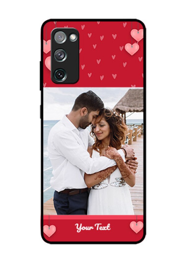 Galaxy S20 Fe Custom Glass Phone Case  - Valentines Day Design