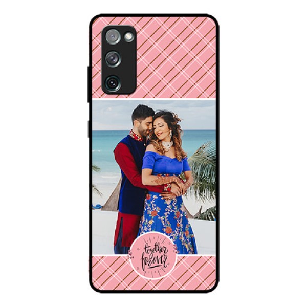 Galaxy S20 Fe Personalized Glass Phone Case - Together Forever Design Galaxy S20 Fe Personalized Glass Phone Case - Together Forever Design