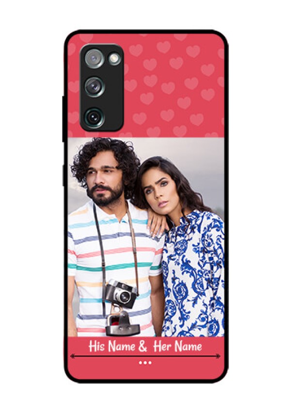 Galaxy S20 Fe Photo Printing on Glass Case  - Simple Love Design