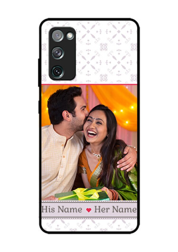 Galaxy S20 Fe Custom Glass Mobile Case  - with Photo and Ethnic Design