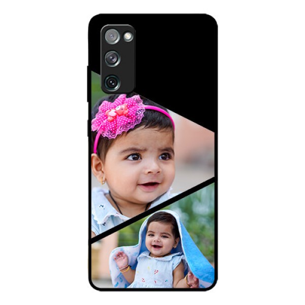 Galaxy S20 Fe Custom Glass Phone Case  - Semi Cut Design