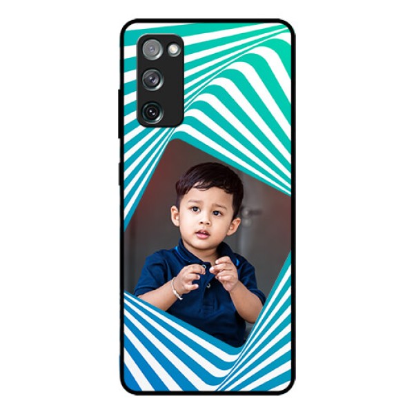 Galaxy S20 Fe Personalized Glass Phone Case  - Abstract Spiral Design