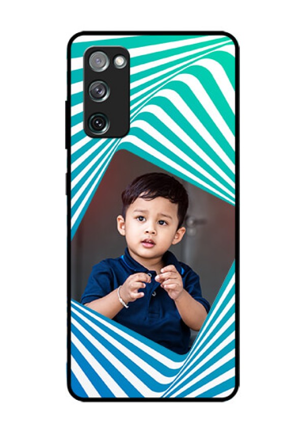 Galaxy S20 Fe Personalized Glass Phone Case  - Abstract Spiral Design