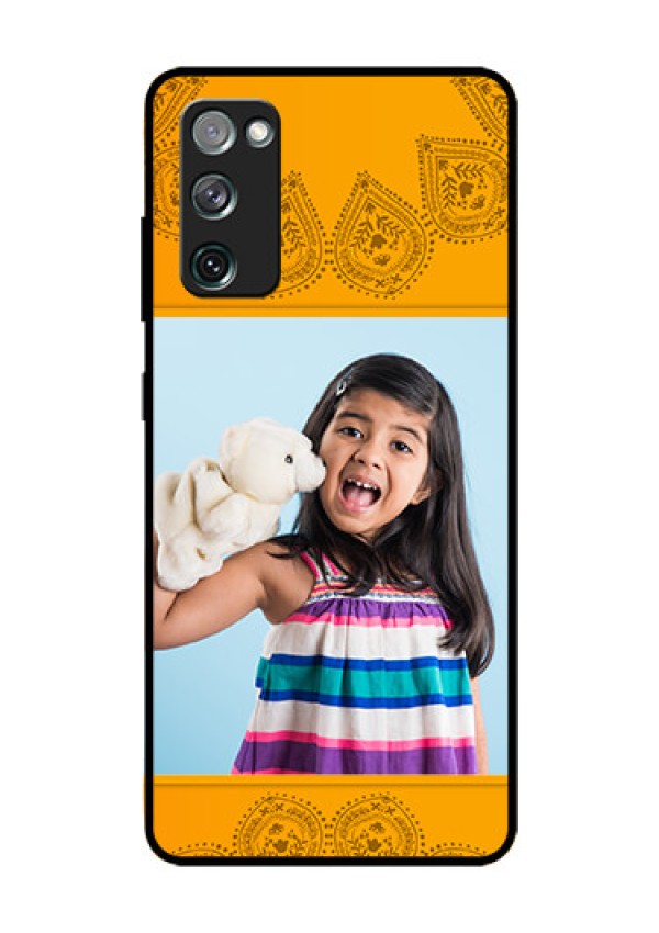 Galaxy S20 Fe Personalized Glass Phone Case  - Photo Wedding Design 