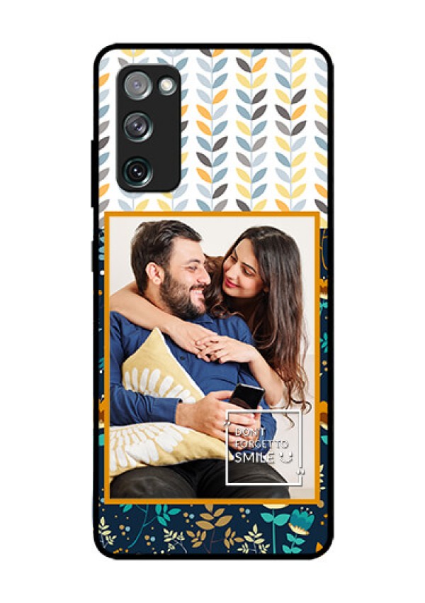 Galaxy S20 Fe Custom Glass Mobile Case  - Pattern Design