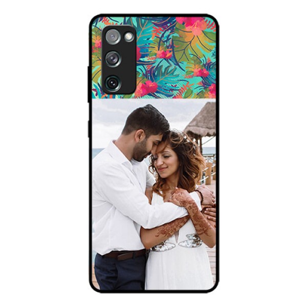 Galaxy S20 Fe Photo Printing on Glass Case - Watercolor Floral Design Galaxy S20 Fe Photo Printing on Glass Case - Watercolor Floral Design