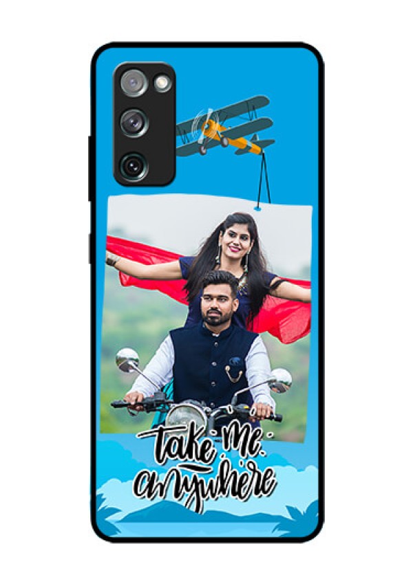Galaxy S20 Fe Custom Glass Mobile Case  - Traveller Design 