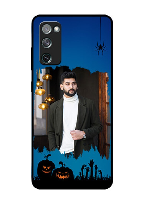 Galaxy S20 Fe Photo Printing on Glass Case  - with pro Halloween design 