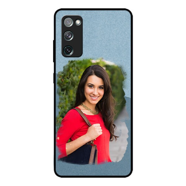 Galaxy S20 Fe Custom Glass Mobile Case  - Grunge Line Art Design