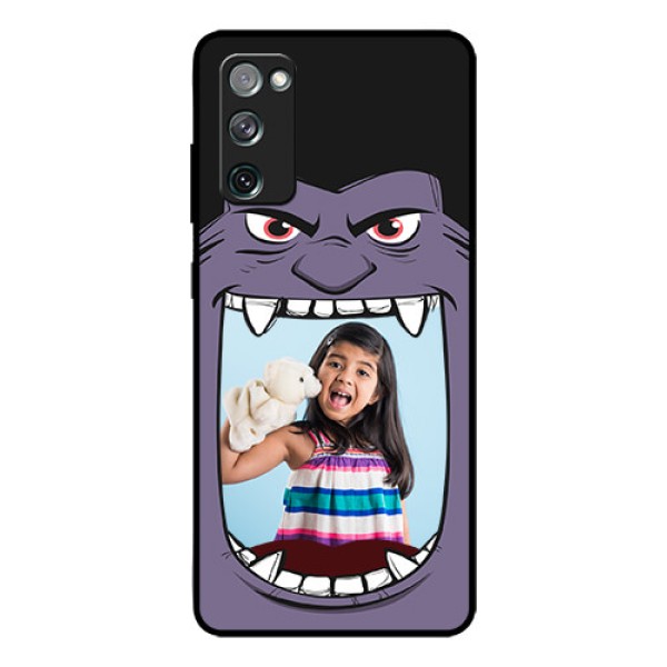 Galaxy S20 Fe Custom Glass Phone Case  - Angry Monster Design
