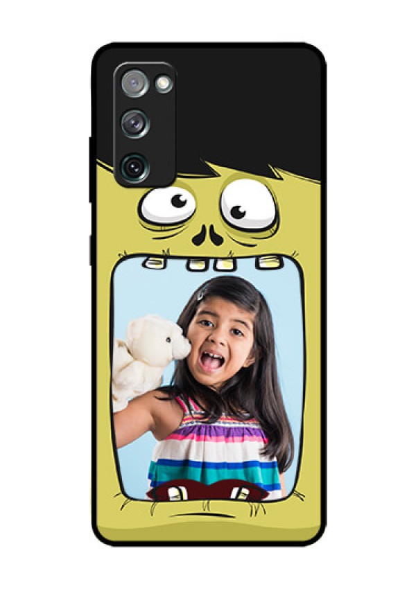 Galaxy S20 Fe Personalized Glass Phone Case  - Cartoon monster back case Design