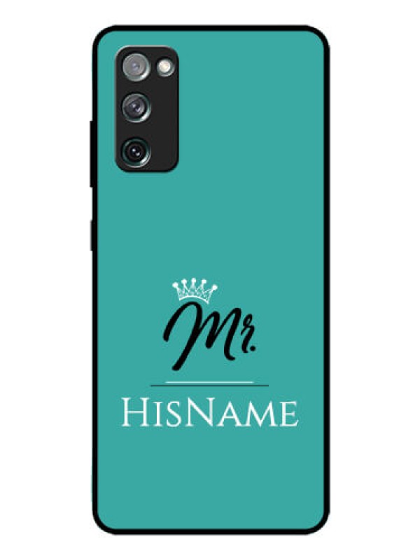 Custom Galaxy S20 Fe Custom Glass Phone Case Mr with Name