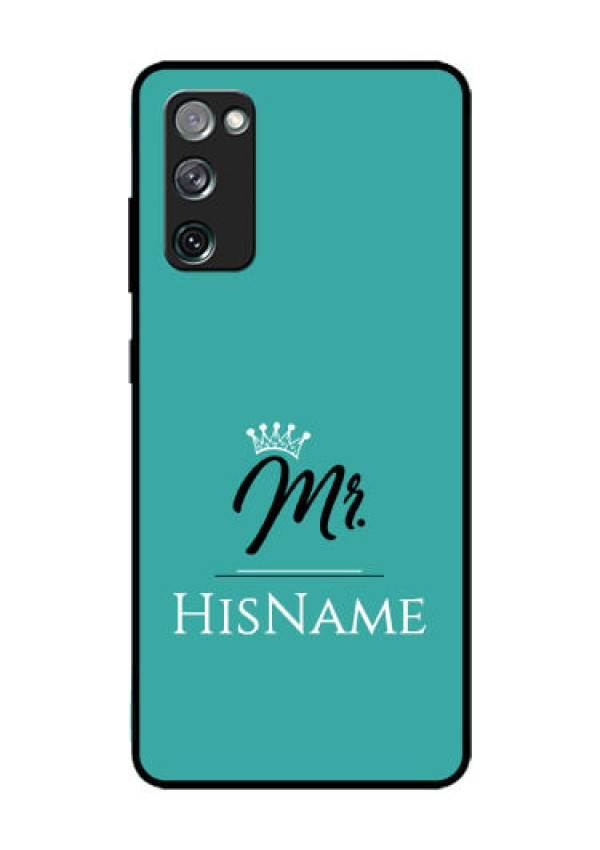 Galaxy S20 Fe Custom Glass Phone Case Mr with Name