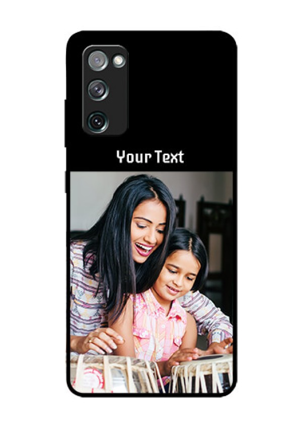 Galaxy S20 Fe Photo with Name on Glass Phone Case