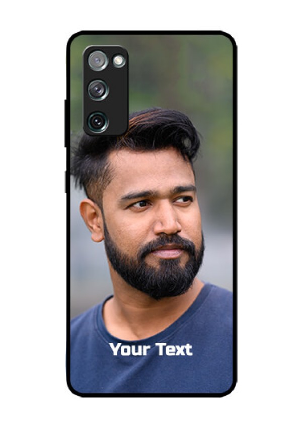 Galaxy S20 Fe Glass Mobile Cover: Photo with Text