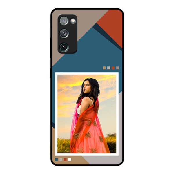 Galaxy S20 FE Personalized Glass Phone Case - Retro color pallet Design Galaxy S20 FE Personalized Glass Phone Case - Retro color pallet Design