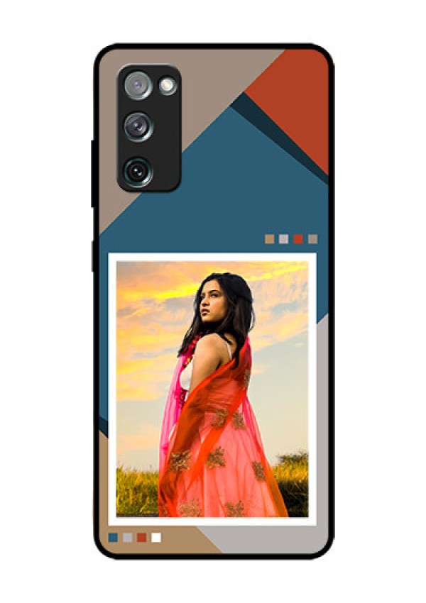 Galaxy S20 FE Personalized Glass Phone Case - Retro color pallet Design