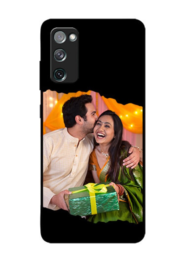 Galaxy S20 FE Custom Glass Phone Case - Tear-off Design