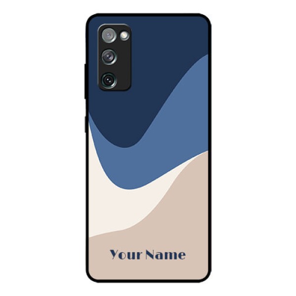 Galaxy S20 FE Custom Glass Phone Case - Abstract Drip Art Design Galaxy S20 FE Custom Glass Phone Case - Abstract Drip Art Design