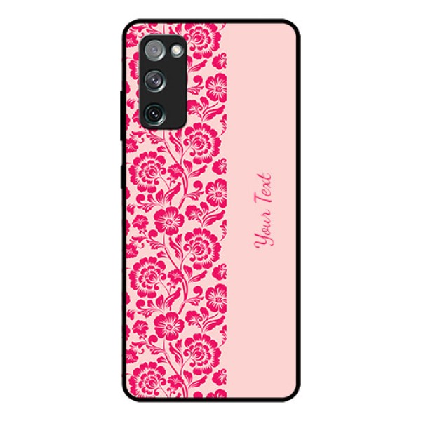 Galaxy S20 FE Custom Glass Phone Case - Attractive Floral Pattern Design Galaxy S20 FE Custom Glass Phone Case - Attractive Floral Pattern Design