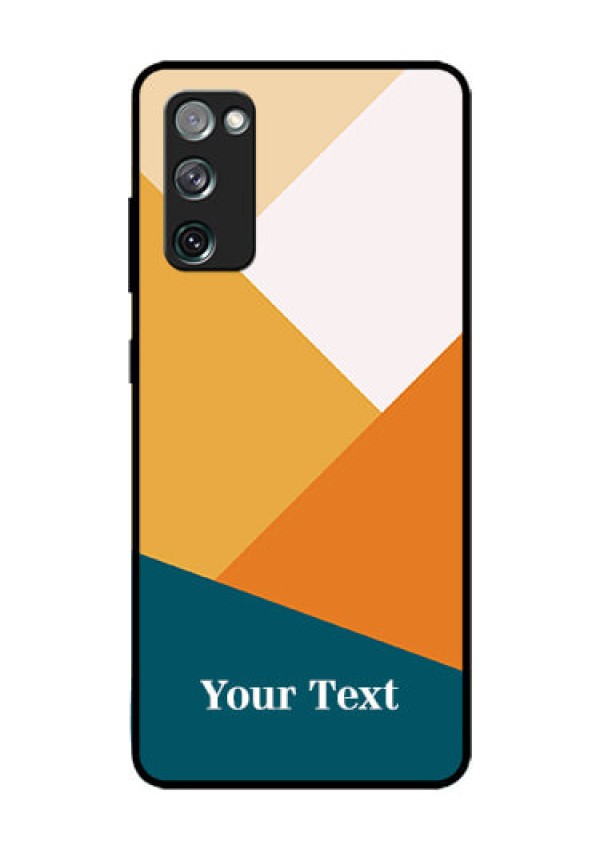 Galaxy S20 FE Personalized Glass Phone Case - Stacked Multi-colour Design