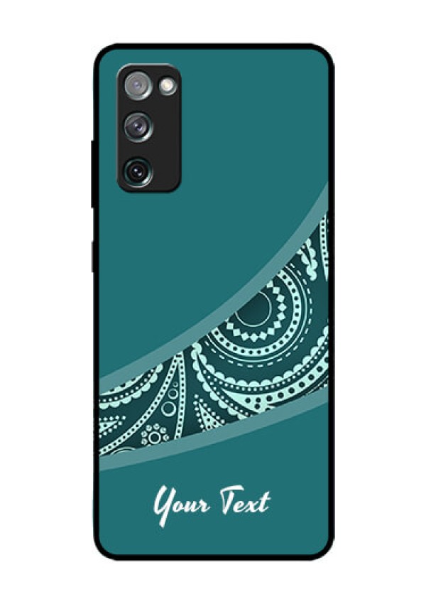 Galaxy S20 FE Photo Printing on Glass Case - semi visible floral Design