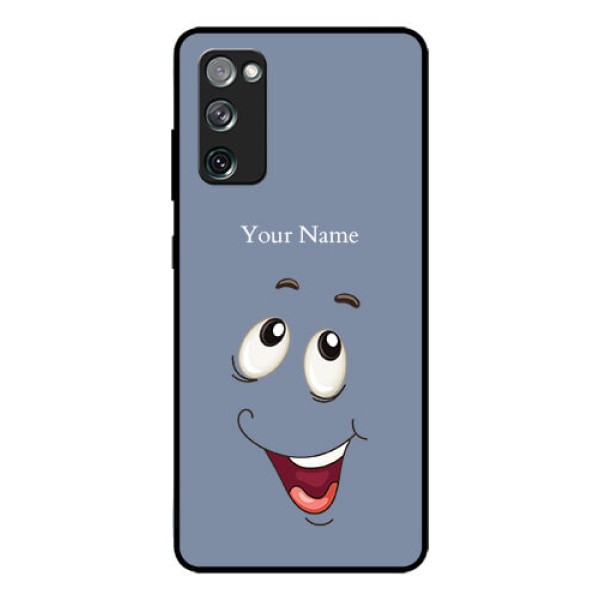 Galaxy S20 FE Photo Printing on Glass Case - Laughing Cartoon Face Design Galaxy S20 FE Photo Printing on Glass Case - Laughing Cartoon Face Design