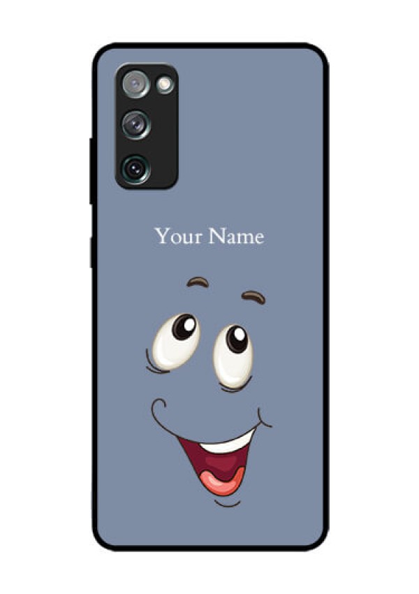 Galaxy S20 FE Photo Printing on Glass Case - Laughing Cartoon Face Design