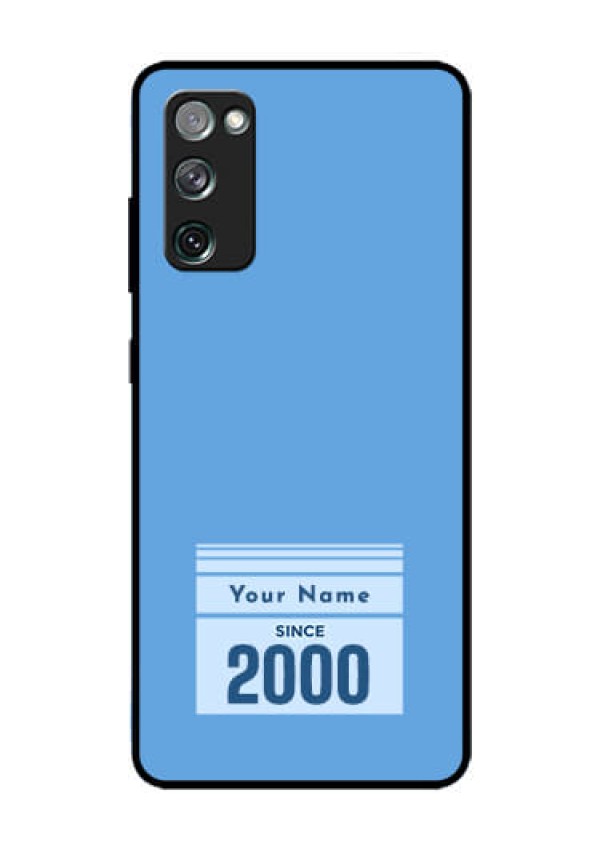 Galaxy S20 FE Custom Glass Mobile Case - Custom Year of birth Design