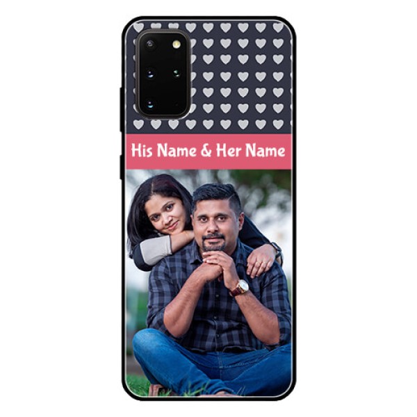 Galaxy S20 Plus Custom Glass Mobile Case - Love Symbols Design Galaxy S20 Plus Custom Glass Mobile Case - Love Symbols Design
