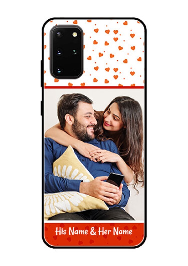 Galaxy S20 Plus Custom Glass Phone Case  - Orange Love Symbol Design
