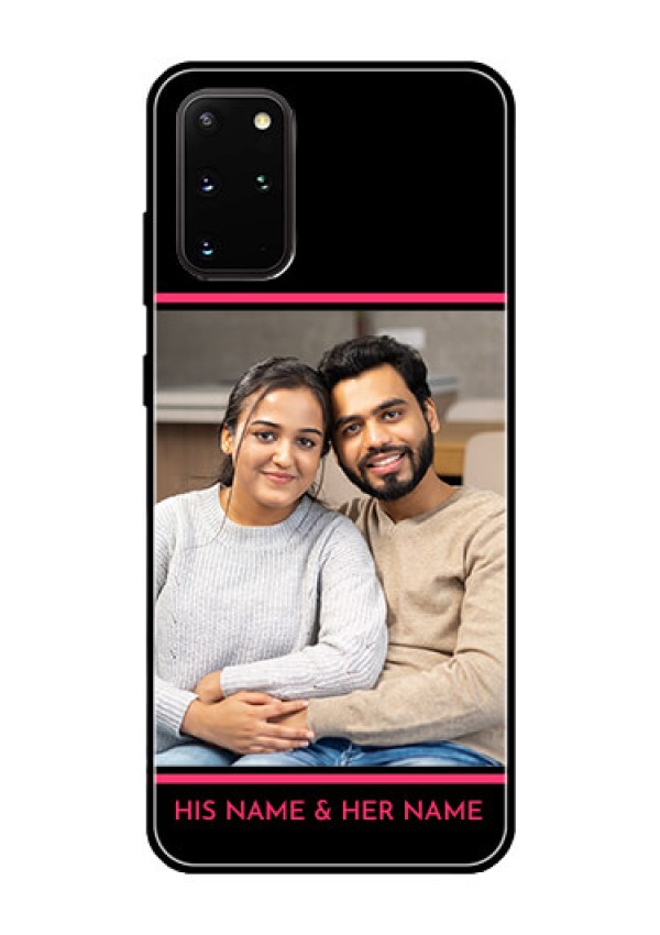 Galaxy S20 Plus Custom Glass Mobile Case  - with Add Text Design