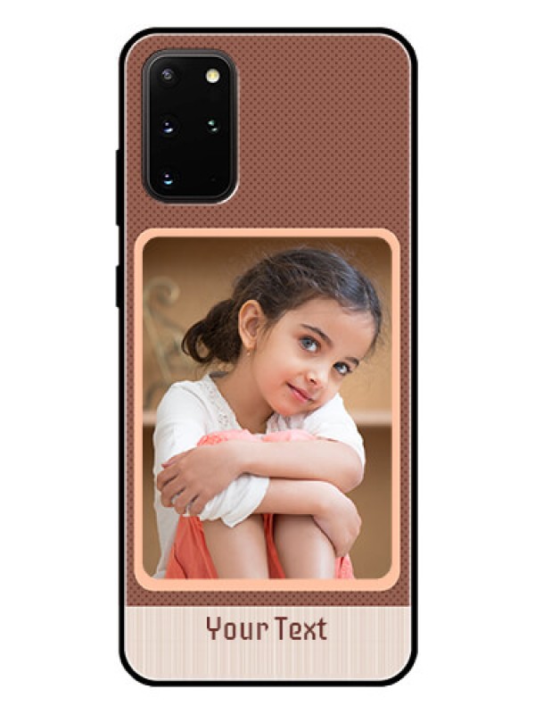 Custom Galaxy S20 Plus Custom Glass Phone Case  - Simple Pic Upload Design