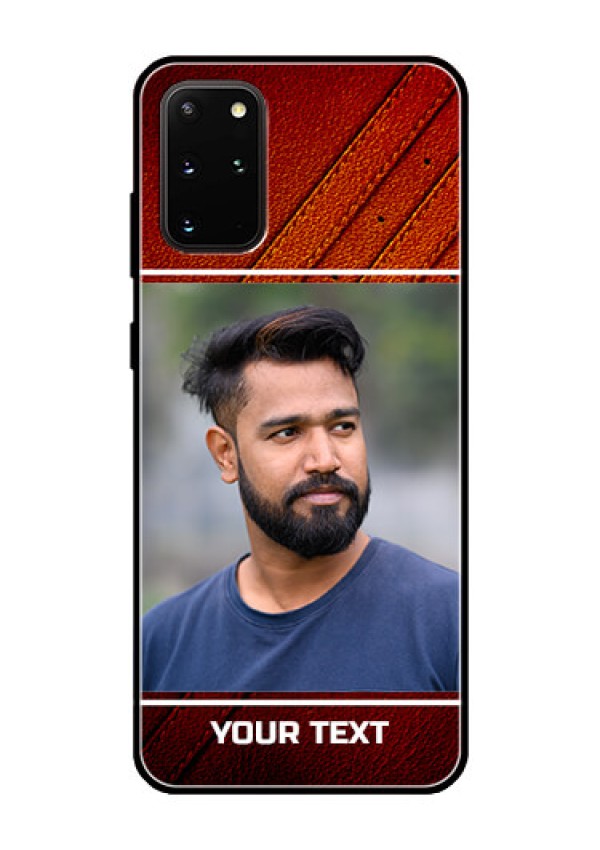 Galaxy S20 Plus Personalized Glass Phone Case  - Leather Phone Case Design