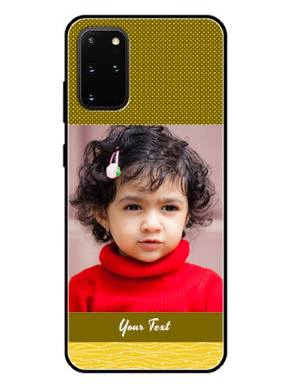 Custom Galaxy S20 Plus Custom Glass Phone Case  - Simple Green Color Design