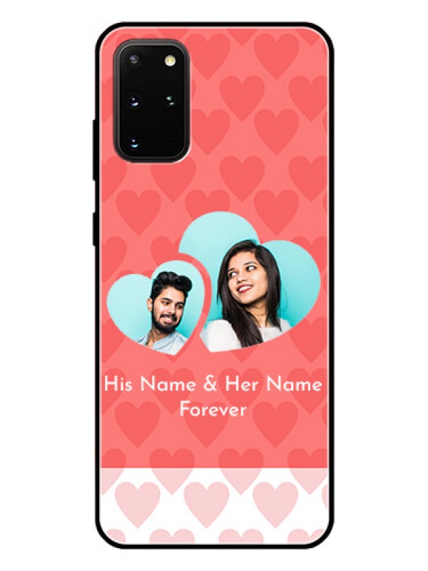 Custom Galaxy S20 Plus Personalized Glass Phone Case  - Couple Pic Upload Design