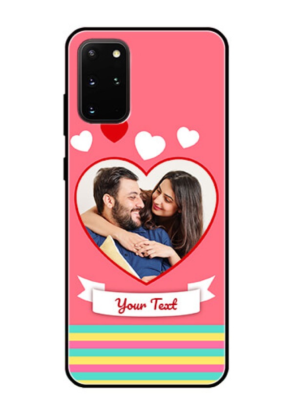 Galaxy S20 Plus Photo Printing on Glass Case  - Love Doodle Design