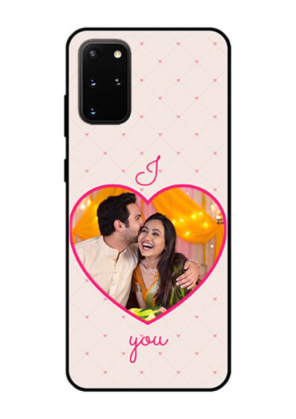 Galaxy S20 Plus Custom Glass Mobile Case  - Heart Shape Design