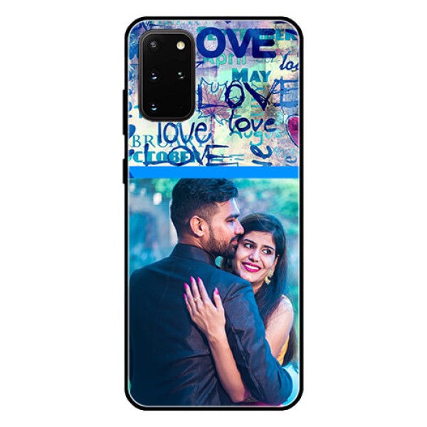 Galaxy S20 Plus Custom Glass Mobile Case  - Colorful Love Design
