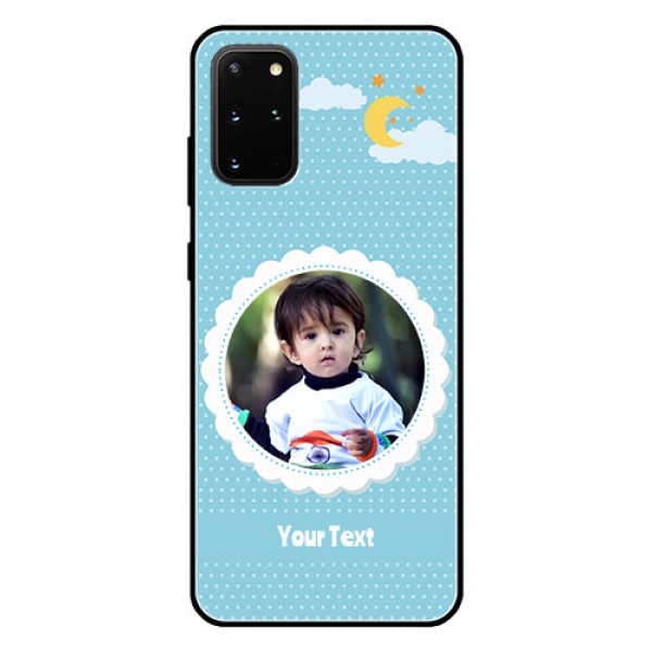 Galaxy S20 Plus Personalised Glass Phone Case  - Violet Pattern Design