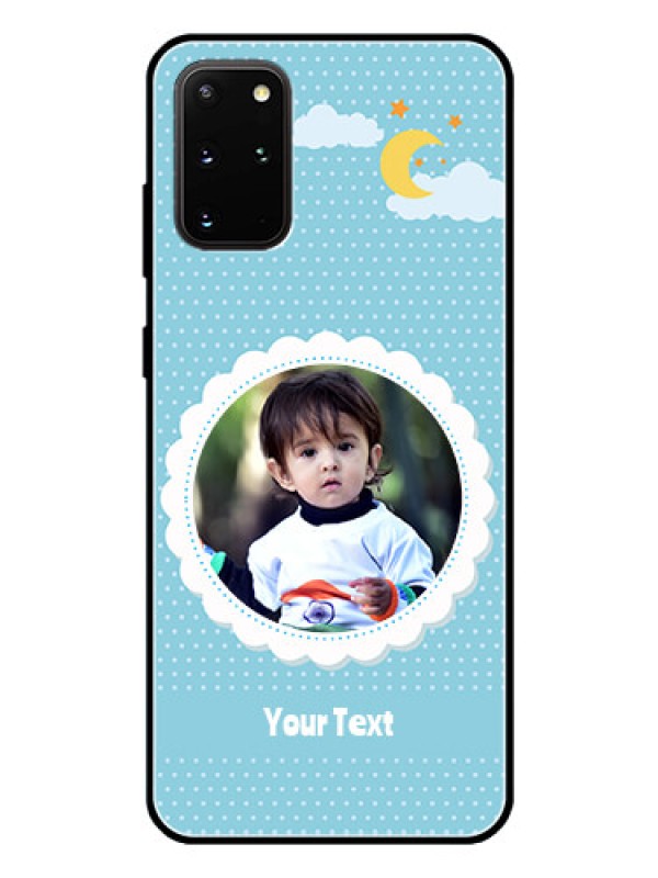 Custom Galaxy S20 Plus Personalised Glass Phone Case  - Violet Pattern Design