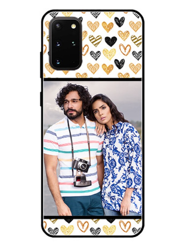 Custom Galaxy S20 Plus Photo Printing on Glass Case  - Love Symbol Design