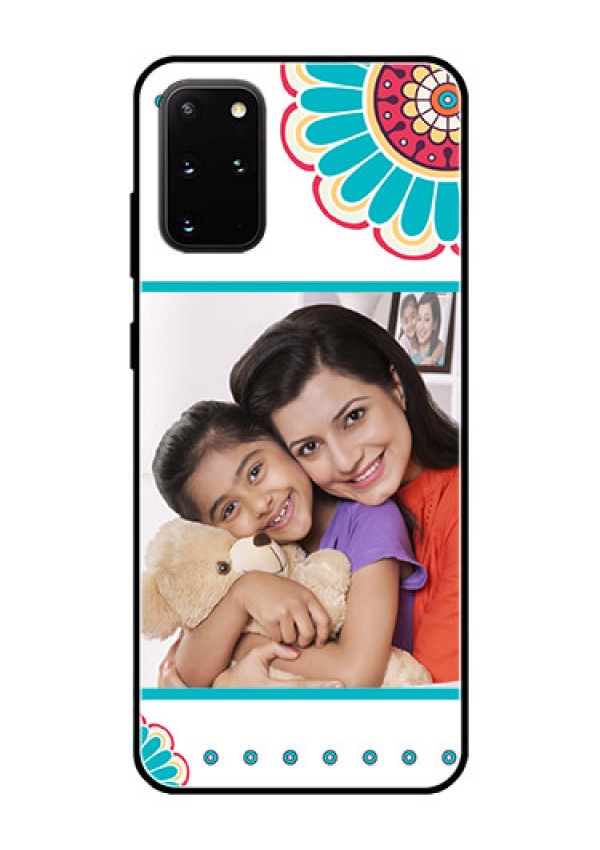 Galaxy S20 Plus Custom Glass Phone Case  - Flower Design
