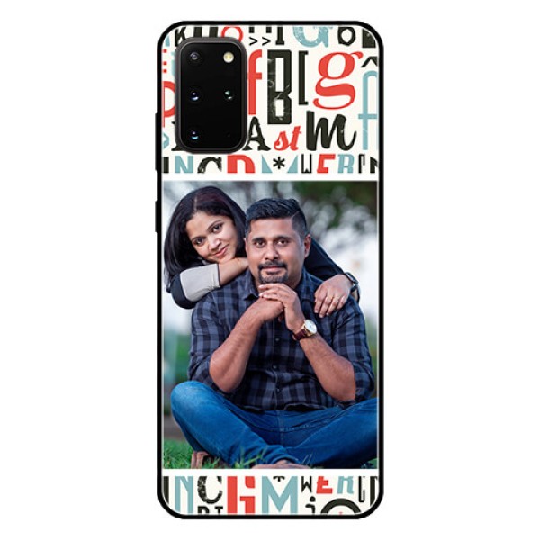 Galaxy S20 Plus Personalized Glass Phone Case  - Alphabet Design