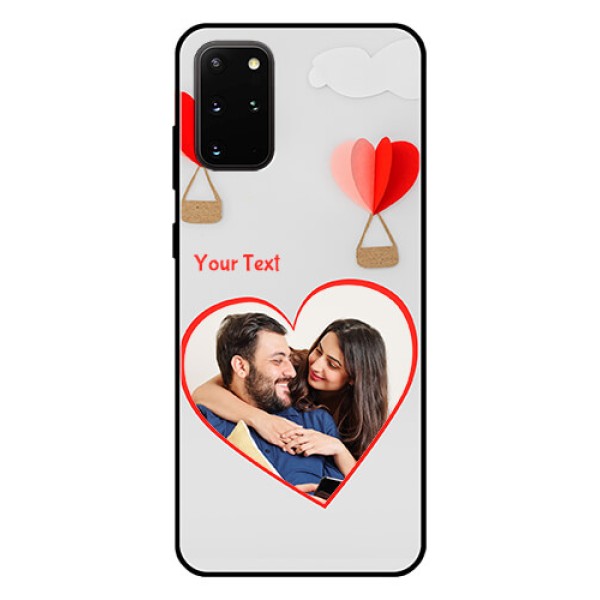 Galaxy S20 Plus Custom Glass Mobile Case  - Parachute Love Design
